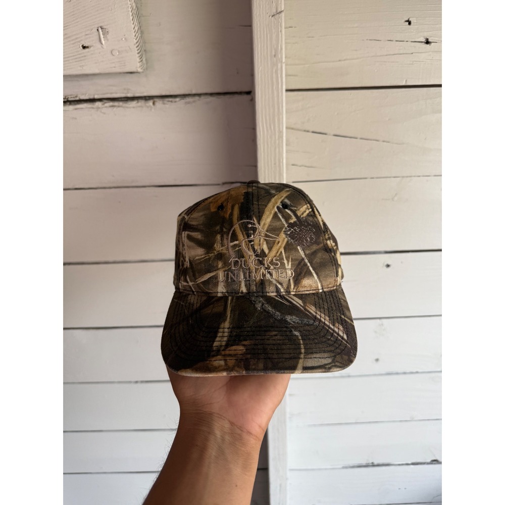 Ducks Unlimited Camo Baseball Hat Adjustable Hunting Cap Camouflage